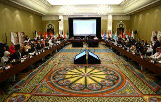 قاعة أجتماعات الدورة السادسة لملتقي الاتحادات العربية